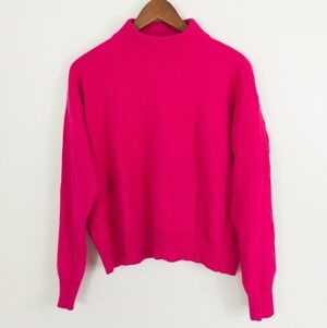 Bianco & Blu Merino Wool Blend Sweater Pink Size XL
